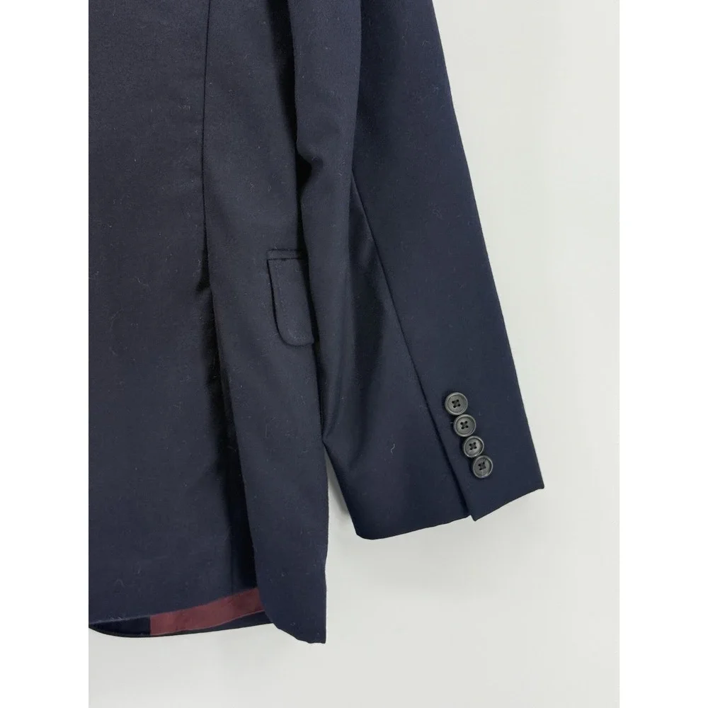 J. Crew Legacy Sportcoat 3 Button Navy Blue Wool‎ Mens US Size 38R